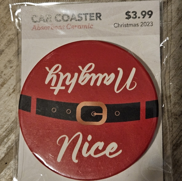 Absorbent Ceramic Christmas Car Coasters - Picture 6 of 7